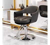 Chaise de Salon de Coiffure Osmari avec Pompe Hydraulique Robuste, Équipement de Beauté de Spa Ajustable à 360 °, Chaise de Salon de Coiffure à Domicile, Gris Beige B, JYLSSKUK, noir