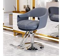 Chaise de Salon de Coiffure Osmari avec Pompe Hydraulique Robuste, Équipement de Beauté de Spa Ajustable à 360 °, Chaise de Salon de Coiffure à Domicile, Gris Beige B, JYLSSKUK, bleu