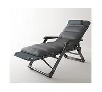 Chaise de salon extérieur zéro gravité fauteuil inclinable pliant chaise allongée avec coussin ajusté en dossier de camp à plat pour plage de plage de plage patio robuste (couleur: un coussin))