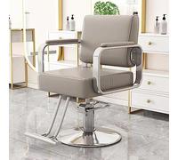 Chaise de salon hydraulique avec repose-pieds en acier inoxydable pour une utilisation confortable de coiffure et spa de beauté