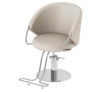 Chaise de salon pour coiffeur - Base chromée robuste - Équipement moderne pour barbiers et professionnels du spa - Design ergonomique pour plus de confort