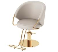 Chaise de salon pour coiffeur - Base chromée robuste - Équipement moderne pour barbiers et professionnels du spa - Design ergonomique pour plus de confort