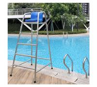 Chaise de sauvetage amovible pour piscines et parcs aquatiques, siège d'observation en acier inoxydable avec hauteur réglable, idéal pour la surveillance de la sécurité