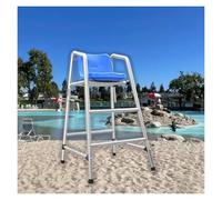 Chaise de sauvetage avec échelle en acier inoxydable, tabouret robuste pour arbitre, supporte jusqu'à 300 kg, idéal pour les piscines de compétition