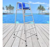 Chaise de sauvetage d'extérieur robuste pour la sécurité de la piscine, siège confortable pour la surveillance de la plage et du lac