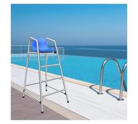 Chaise de sauvetage en acier inoxydable avec crochet amovible et siège en ABS, antirouille pour la sécurité au bord de la piscine