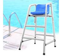 Chaise de sauvetage en acier inoxydable avec échelle, hauteur réglable pour la sécurité et la surveillance de la piscine