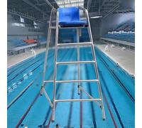 Chaise de sauvetage en acier inoxydable pour une meilleure sécurité de piscine, chaise longue d'observation durable pour lacs, plages et parcs aquatiques