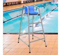 Chaise de sauvetage en acier inoxydable robuste de 150 cm de haut pour piscine et terrasse