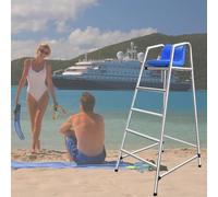 Chaise de sauvetage haute pour la sécurité au bord de la piscine, supporte jusqu'à 300 kg, tabouret de bar amovible pour un accès facile, convient pour une utilisation en intérieur et en extérieur