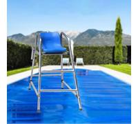 Chaise de sauvetage réglable en hauteur - Siège d'observation durable pour parcs aquatiques, piscines et plages