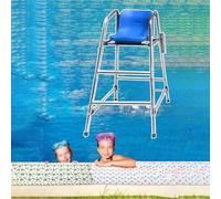 Chaise de sauvetage - Siège d'observation en acier inoxydable avec échelle amovible pour parcs aquatiques et piscines