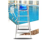 Chaise de sauveteur, Chaises d'arbitre de compétition natation commerciale 1,5 m et ,8 haut, tabourets bar extérieurs for terrasse, quai au bord du lac, sauveteur en mer(5 Tier 5.9ft/180cm High)