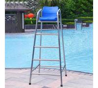Chaise De Sauveteur pour Piscine Chaise De Piscine en Acier Inoxydable pour Sauveteur - Charges 300 Kg / 661 LB, Chaise D'arbitre Commerciale sur Pied, Tabouret D'échelle,85x100x180cm