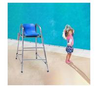 Chaise de Sauveteur pour Piscine, Chaises de maître-Nageur en Acier Inoxydable 304, for Aire de Jeux, lac, Plage, Piscine, belvédère(Small (47.2inch/120cm))