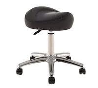 Chaise de Selle de Cuisine roulante avec Roues, Tabouret de Salon Robuste pour la Coiffure Beauté des Ongles, Tabouret pivotant de Selle de Spa médical de Dentiste