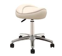 Chaise de Selle de Cuisine roulante avec Roues, Tabouret de Salon Robuste pour la Coiffure Beauté des Ongles, Tabouret pivotant de Selle de Spa médical de Dentiste