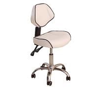 Chaise de selle dentaire ergonomique avec support dorsal - Chaise de salon roulant pour stylistes et tatoueurs, hauteur réglable confortable 48,3 à 61 cm