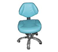 Chaise de selle dentaire ergonomique avec support dorsal - Chaise de salon roulant pour stylistes et tatoueurs, hauteur réglable confortable 48,3 à 61 cm