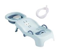 Chaise de shampooing pliable - siège de cheveux pour avec repos, fauteuil inclinable rinçable réglable | Chaise de style salon pratique pour garçons, filles, âgés de 0 à 10 ans, salle de bain