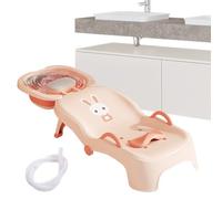 Chaise De Shampooing Pour Bébés Et Jeunes | Recliner Shampooing Pliable pour - Appui Tête Inclinable Pour Lavage Bac Bébé Change Maison Garçons Filles De La Naissance À 10 Ans