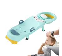 Chaise de shampooing pour pliables avec bassin - siège de lavage de cheveux portable pour les tout-petits, garçons, filles | Station de shampooing réglable pour la maison, la salle de bain, l'