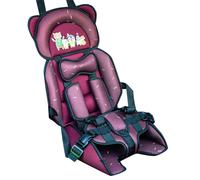 Chaise De SièGe Pour BéBé, Coussin De SéCurité De Voiture Portable, Matelas D'assise Respirant Pour Enfants De Moins De 12 Ans, Ours Imprimé Grain