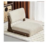 Chaise de sol avec soutien dorsal Chaise De Sol Pliante Portable, Chaises De Méditation Ergonomiques Avec Support Dorsal, Sièges De Lit Confortables Sans Jambes Pour Lire, Jouer, Méditer(White)