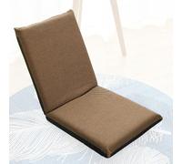 Chaise de sol avec soutien dorsal, chaise tatami de méditation, siège de sol rembourré, chaise longue de sol pliable portable, canapé de sol amovible pour le nettoyage, support en tuyau d'acier