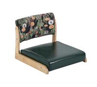 Chaise de sol avec support dorsal, tabouret sans pieds pour la méditation, le salon, style tatami, solution d'assise confortable