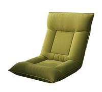Chaise de sol d'intérieur réglable avec support dorsal, 5 positions, coussin réglable, cadre en fer intégré, pas besoin de le placer contre le mur (Gris)