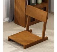 Chaise de Sol Japonais avec Dossier, Fauteuils en Bois sans Pieds, Chauffeuse for la Méditation, la Lecture, Le Yoga et Les Loisirs Près d'une Fenêtre en Baie