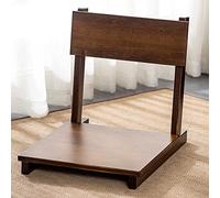 Chaise de Sol Japonaise LoJax - Chaise Tatami en Bois sans Jambes - Dossier Inclinable - Multifonctionnelle - Pour Salon, Chambre - 50*40*43cm - 3.5kg