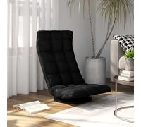 vidaXL Chaise pivotante de sol Tissu crème