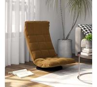 vidaXL Chaise de sol pivotante velours gris clair – Siège salon