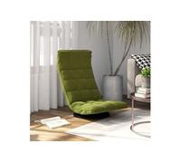 Chaise de sol pivotante Vert clair Velours
