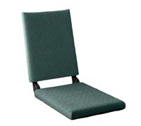 Chaise de sol pliable avec support dorsal - Chaise portable sans pieds pour la méditation et la lecture - Canapé paresseux confortable pour baie vitrée - Gris