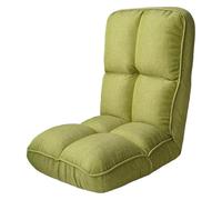 Chaise de sol pliable réglable - Chaise d'ordinateur portable facile à nettoyer, idéale pour chambre à coucher et salon, assise confortable en vert