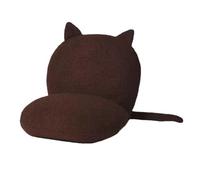 Chaise de sol pliante avec support dorsal - Chaise de méditation réglable pour jeux et relaxation - Design en forme de chat