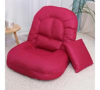 Chaise de sol pliante avec support dorsal, dossier réglable à 5 positions, chaise de salon confortable sans accoudoirs pour lire, jouer et méditer