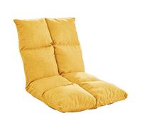 Chaise de sol pliante réglable avec dossier, inclinable à 5 positions, housse lavable, idéale pour la chambre à coucher et le coin lecture, canapé confortable pour la détente (couleur : kaki)