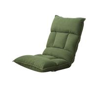 Chaise de sol pliante réglable, canapé de jeu à coussin doux, cadre robuste, pas de montage nécessaire - Parfait pour les jeux, la méditation, la lecture, le salon - Grande taille, couleur verte