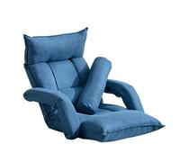 Chaise de sol pliante réglable sur 5 positions, rembourrée avec du coton respirant pour jouer, lire et méditer