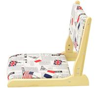 Chaise de sol pliante tatami avec dossier, portable, sans pieds, en bois, pour salon, baie vitrée, balcon