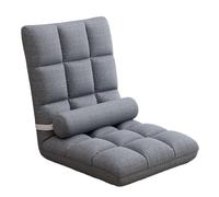 Chaise de sol réglable avec support dorsal - Siège de salon léger et portable pour baies vitrées, jeux, lecture, méditation - Résiste à la déformation, dossier confortable