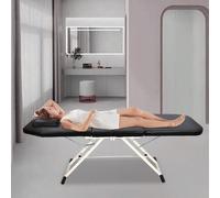 Chaise de spa pliante portable, table de massage pliable, lit de beauté spa portable DescriptionNotre table de massage pliante au design raffiné offre un havre de paix et de détente, dans un environne