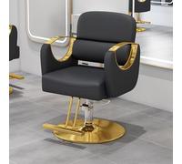 Chaise De Styliste Pour Salon, Generic, Art Deco, Fauteuil Inclinable, Noir, Gold Round Plate