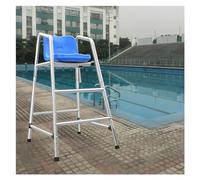 Chaise de surveillance pour sauveteur, chaise de surveillance pour piscine, en acier inoxydable 304, hauteur 120 / 150 / 180 cm, épaisse, avec crochet et trou pour pare-soleil, pour la natation (