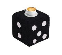 Chaise de tabouret cubique carrée - Pouf d'entrée amovible pour un nettoyage facile - Peut être utilisée pour s'habiller dans la chambre à coucher et pour porter des chaussures à l'entrée