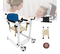 Chaise De Transfert Adulte Fauteuil roulant de transfert, lève-dossier électrique réglable, chaise avec coussin, hauteur et largeur réglables, lève-dos multifonction, roulettes silencieuses